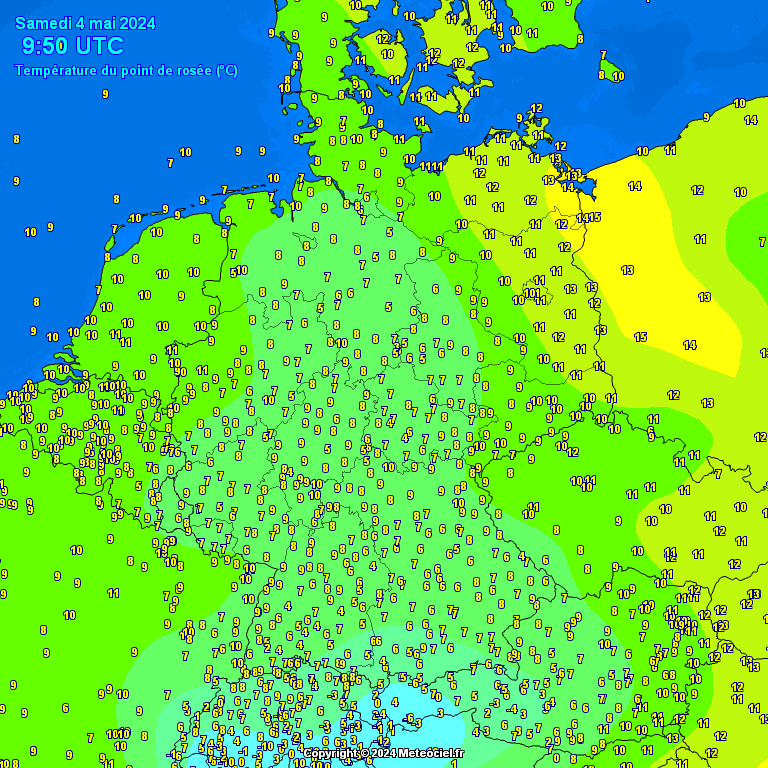 Temperature - point de rose