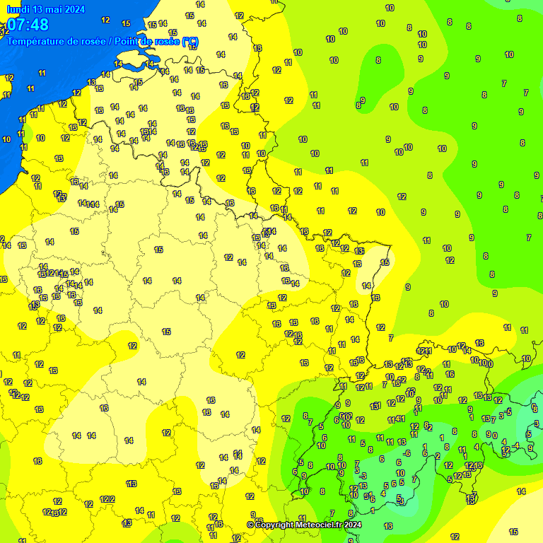 Temperature - point de rose